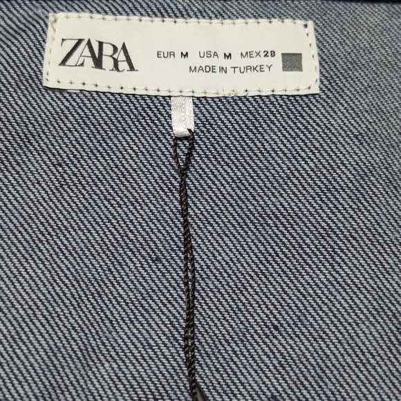 Zara Dark Blue Denim Jacket - Picture 3 of 4